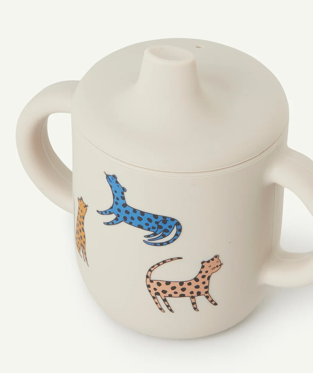 LIEWOODTASSE APPRENTIS 150ML EN SILICONE MOTIFS LÉOPARDS
