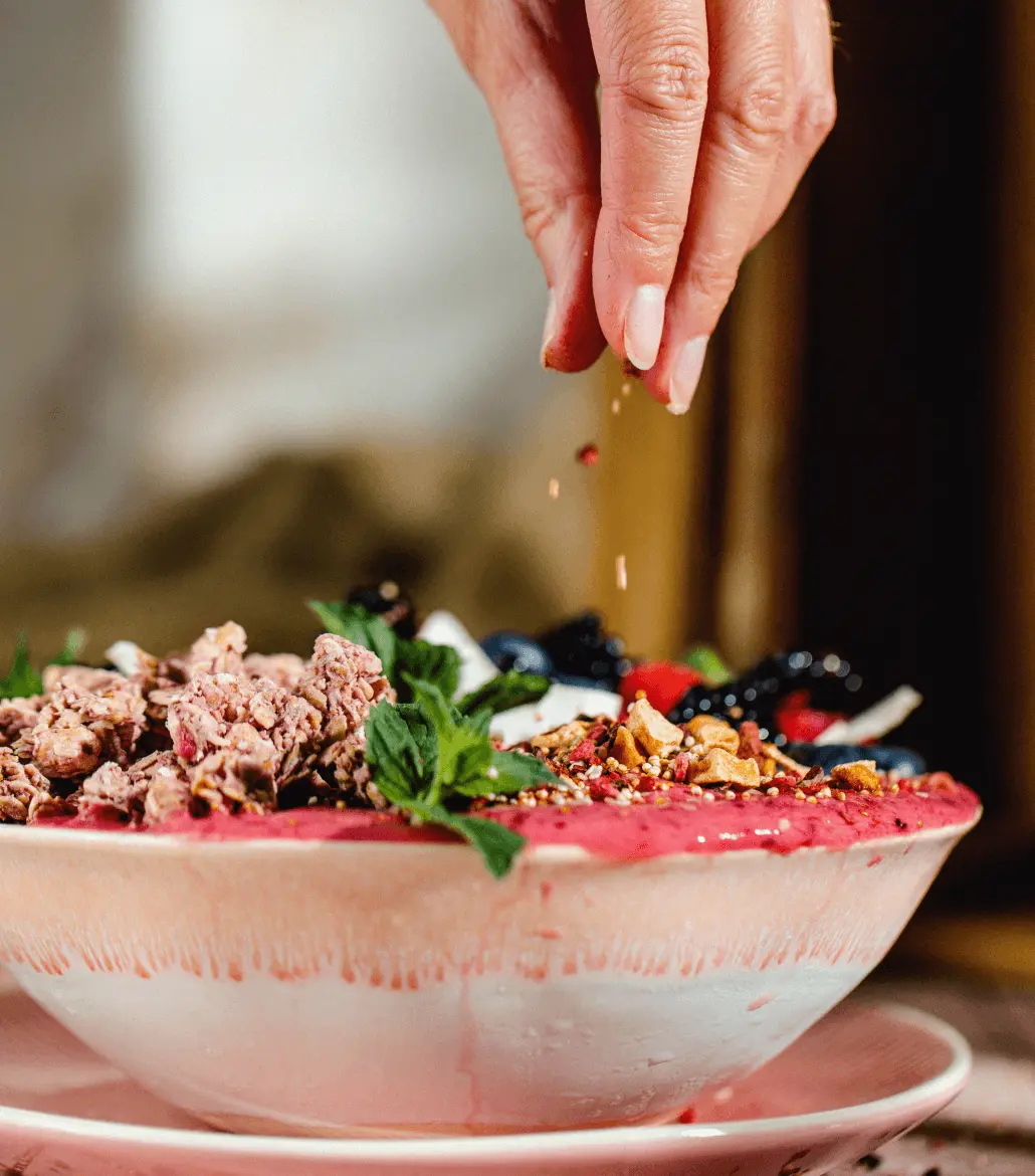 Süßes Bowl Topping