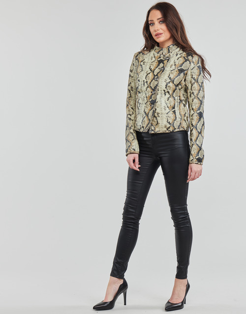 Guess - MELANIA JACKET - Marron / Noir / Beige