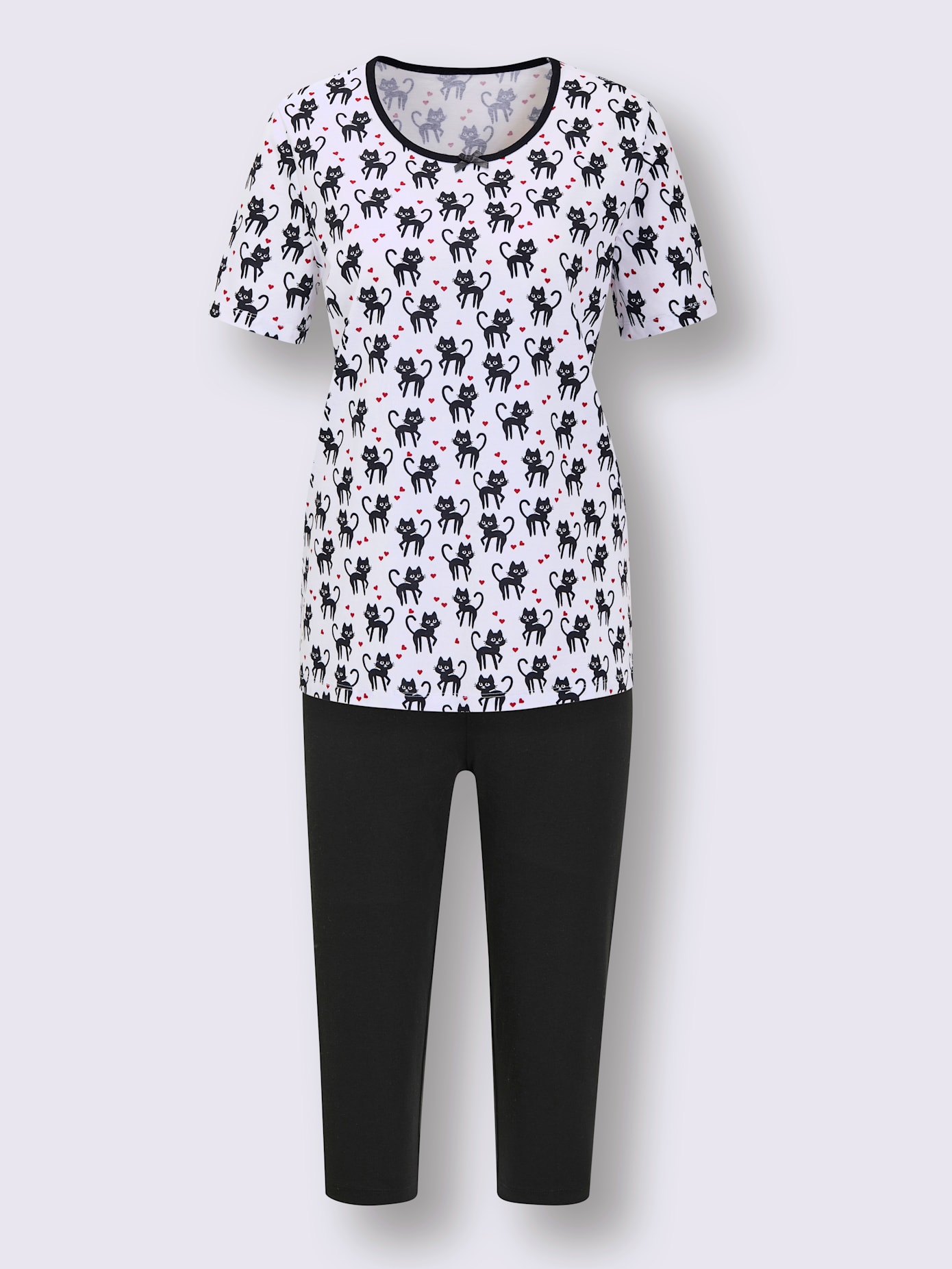 Pyjamas courts jersey fin