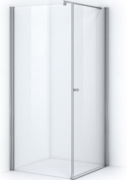 Zircon Essence - Douchecabine - Chroom - 100x80 cm - Draaideur - Helder Glas