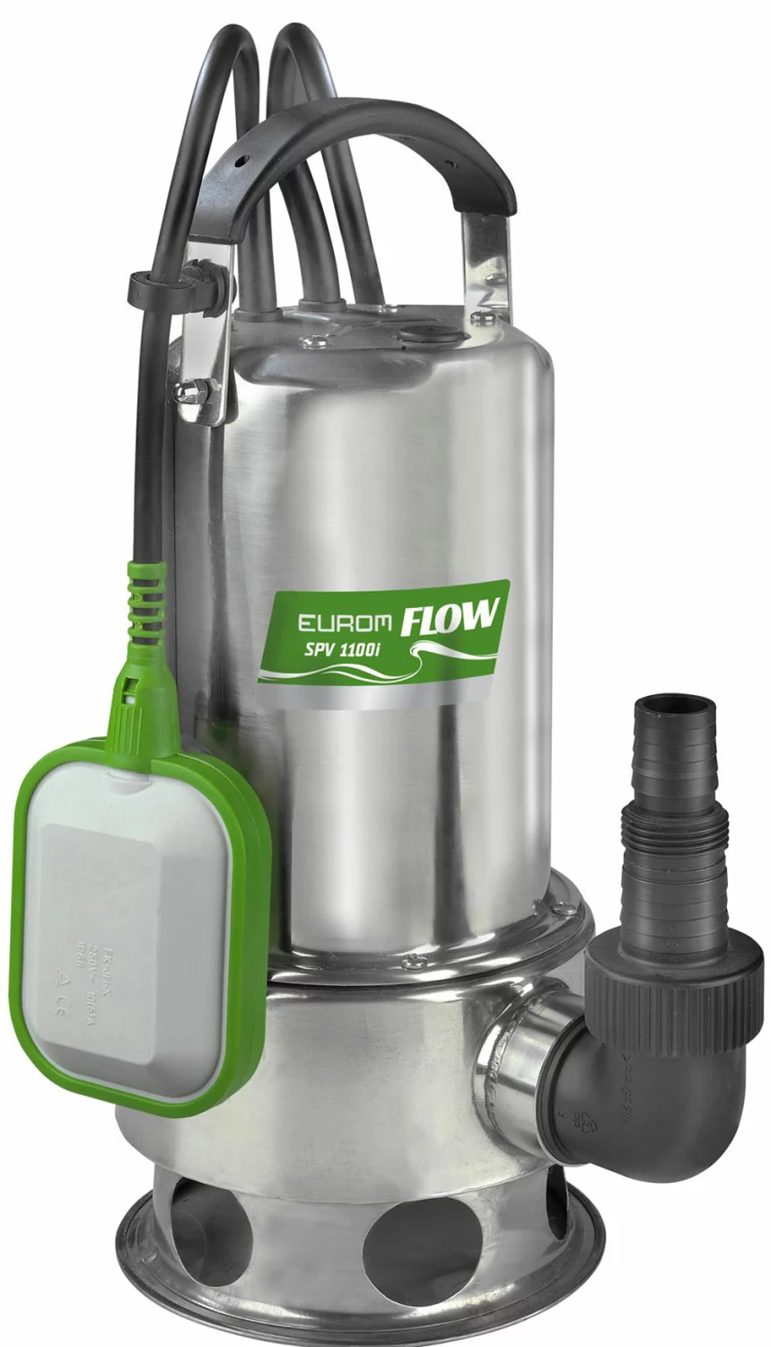 EUROM Flow SPV 1100i Vuilwaterpomp - 1000W