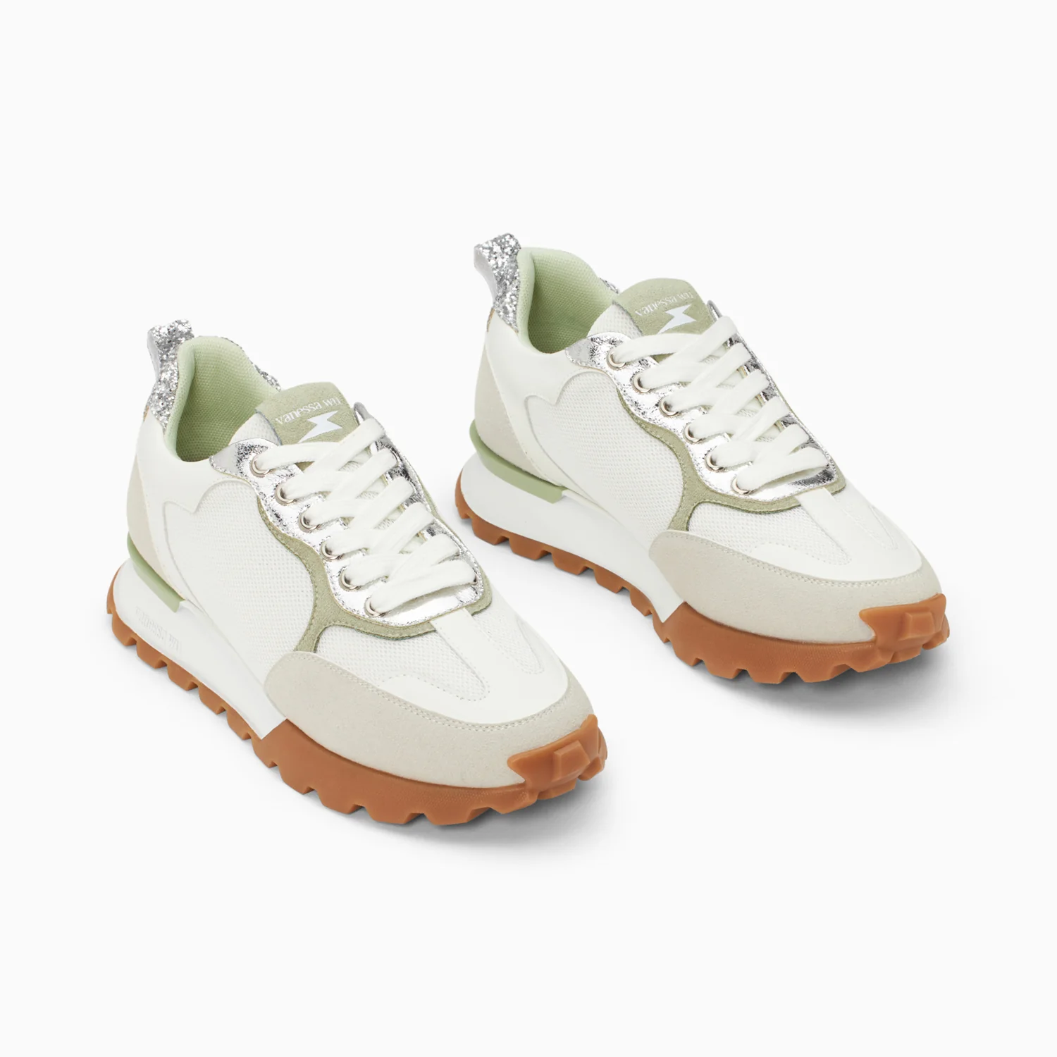 Sneakers-Baskets coeur Gloria blanches à semelle running