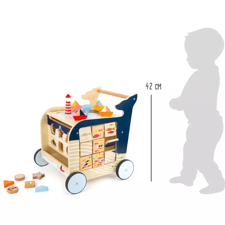 small foot® Lauflernwagen Wal