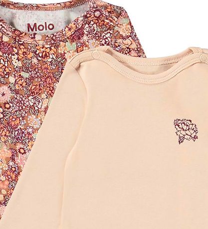 Molo Bodys l/ä - Foss - 2er-Pack - Fluffy Bloom