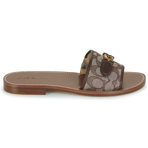 Coach - INA JACQUARD SANDAL Marrón