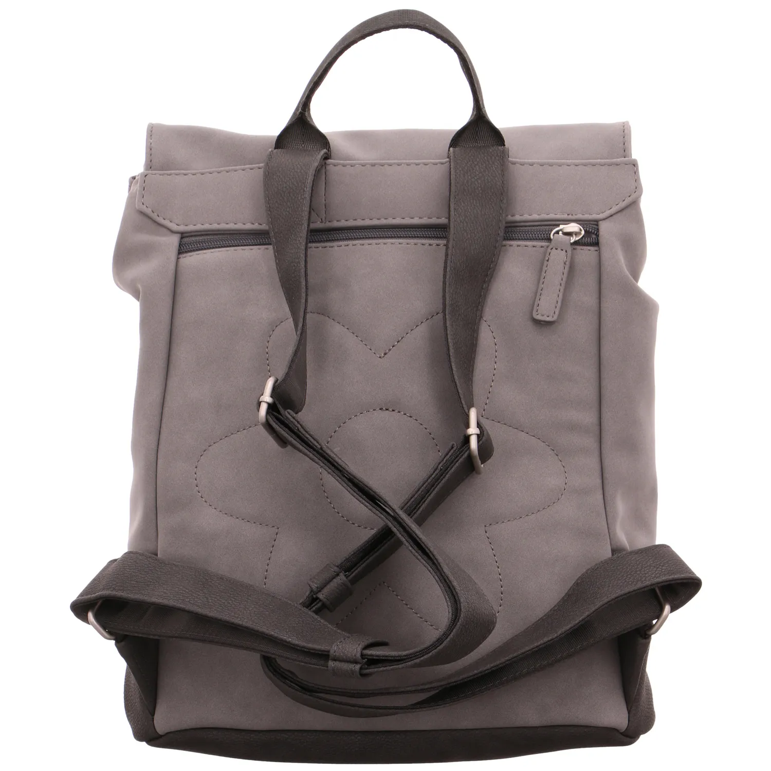 ZWEI Rucksack Grau Lederimitat