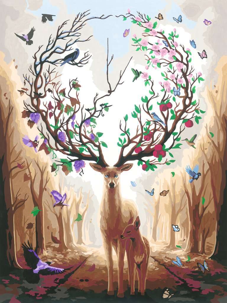 Ravensburger Spiel Leinwand Magischer Hirsch