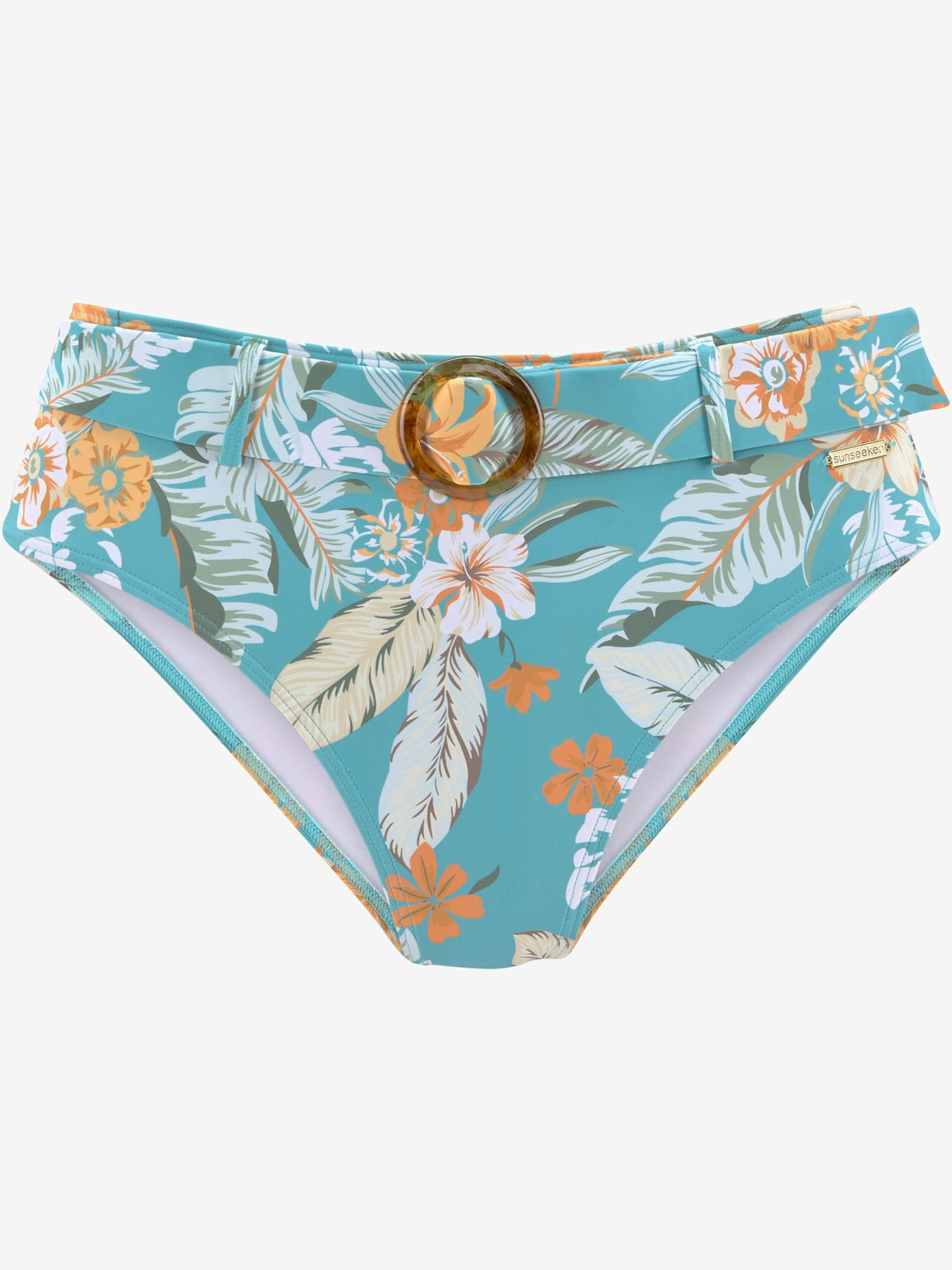 Bas de maillot de bain taille haute imprimé tropical tendance