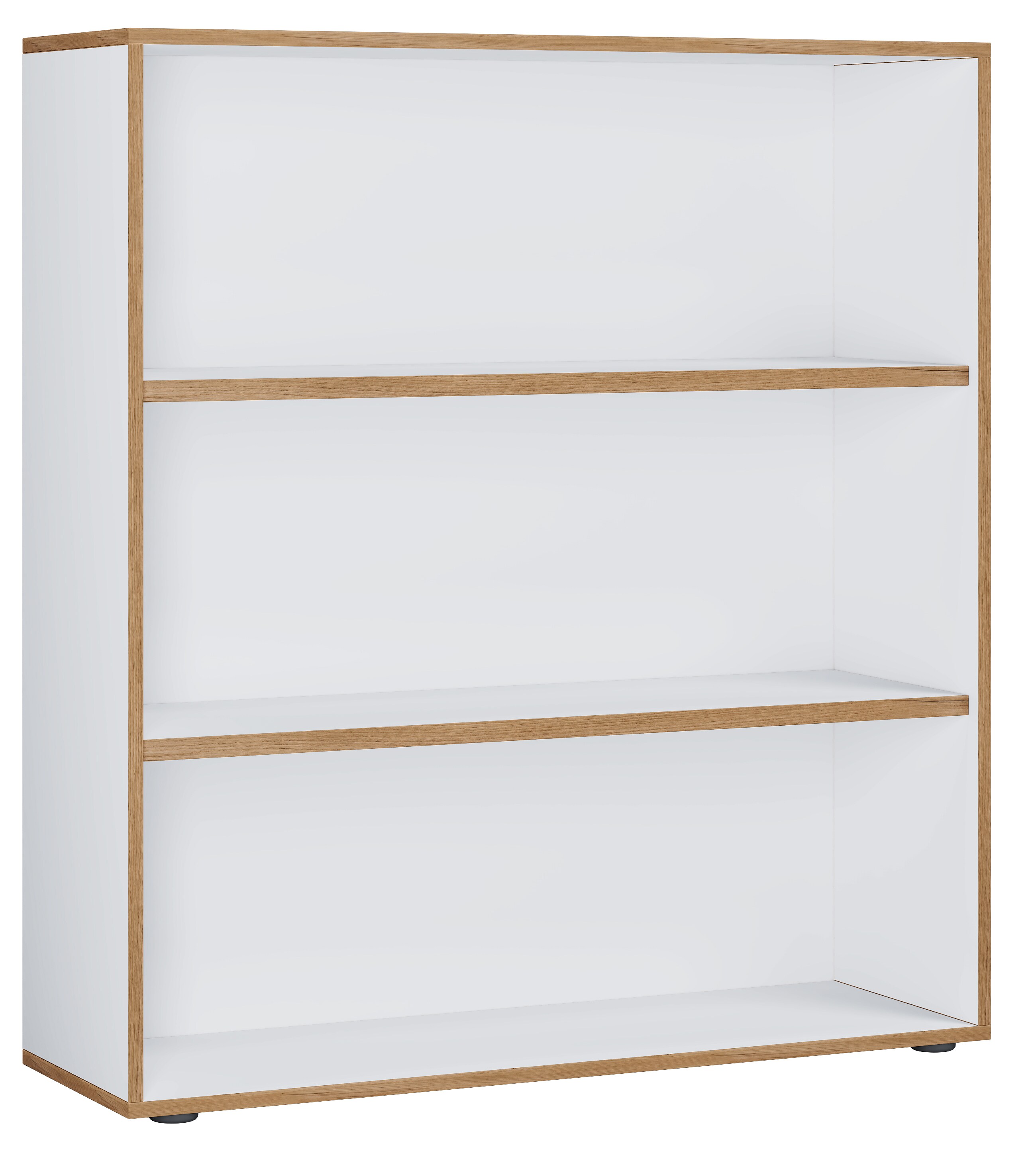 VCM Holz Büro Stand Regal Bücher Ordner Aktenregal Ordnerregal Bücherregal Salia 3fach B.100 cm