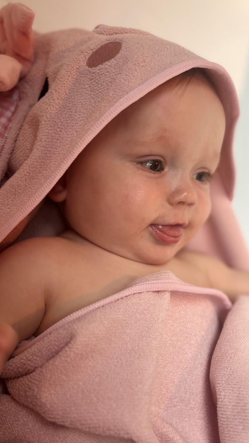 Aroma Kids håndkle med hette kanin
