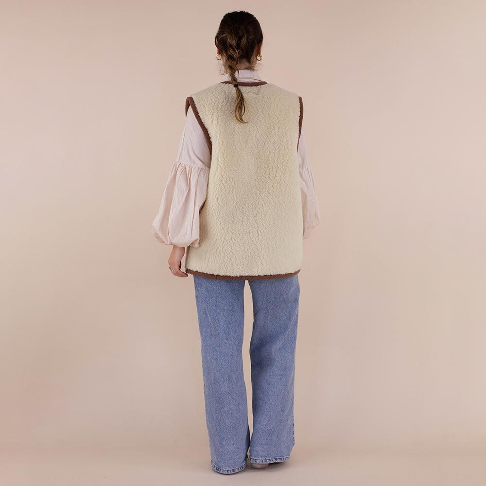 Moonrise dames bodywarmer wol Mira rits