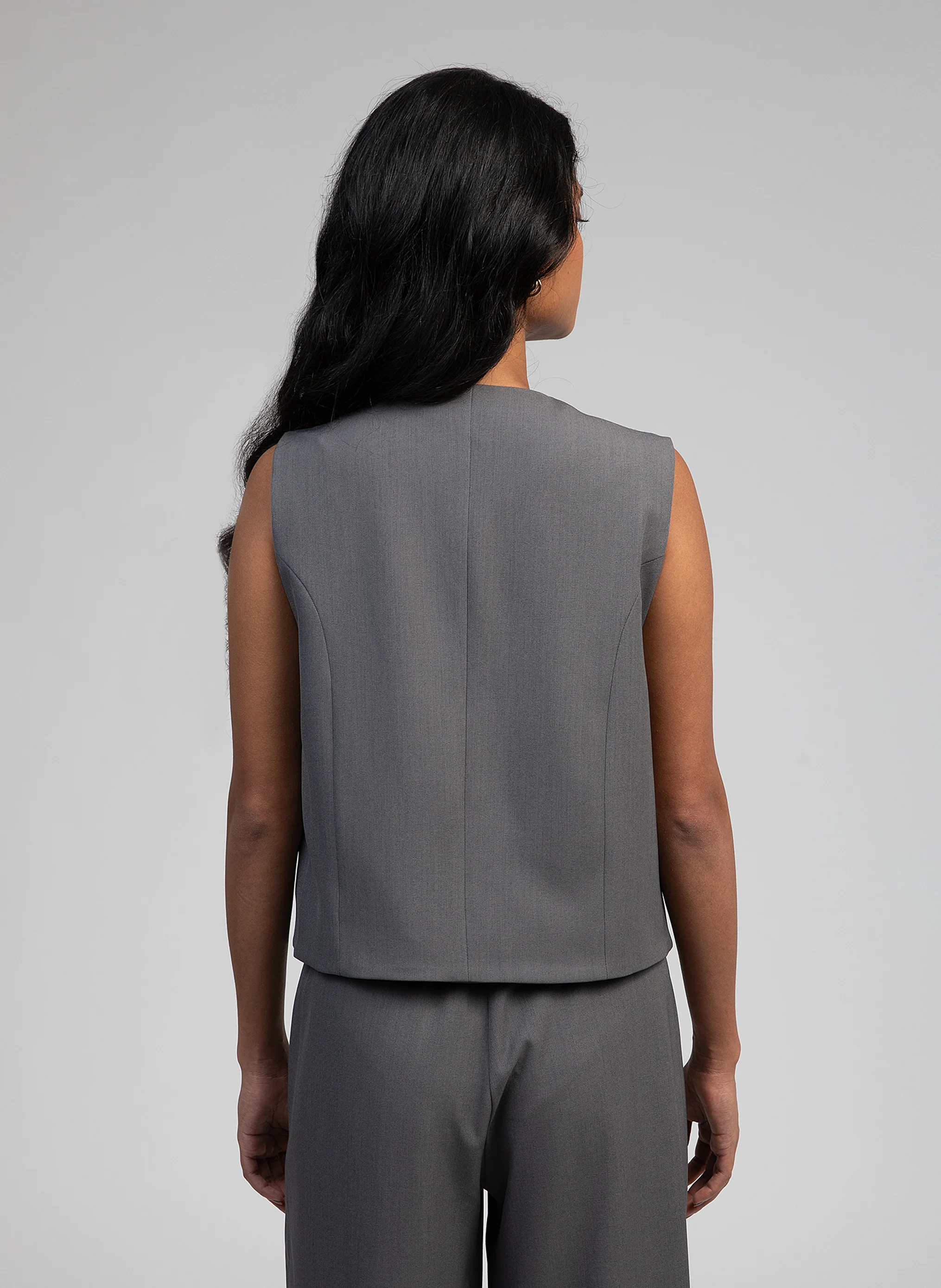 KIMOLO - Veste col V | Gris