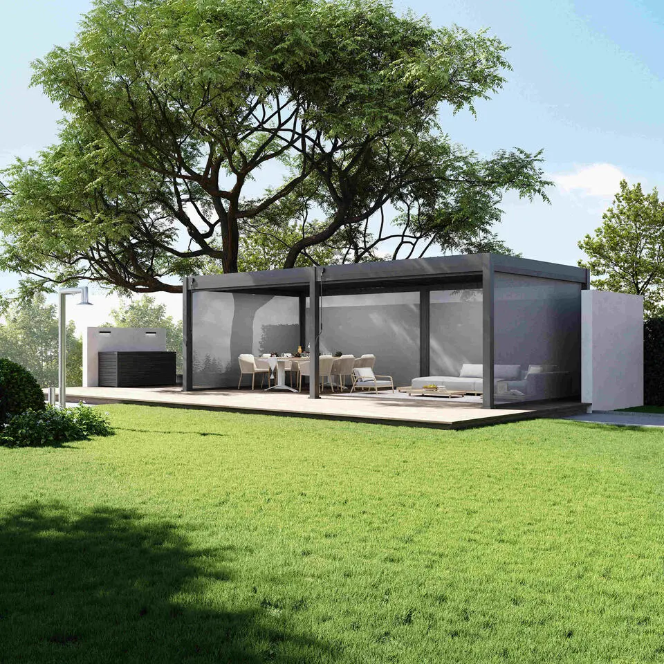 Orion Premium overkapping - 400 x 800 cm - Antraciet