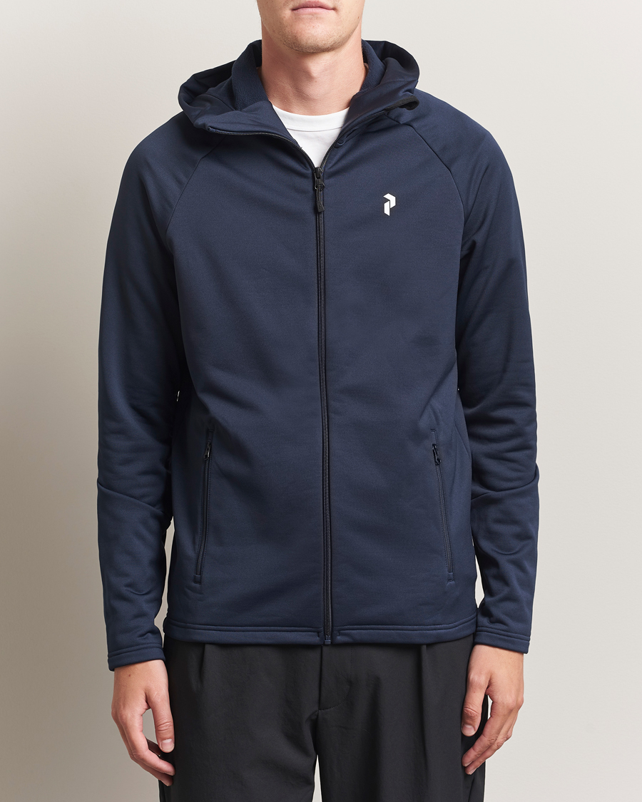 Peak Performance Rider Full Zip Hoodie Blue Shadow