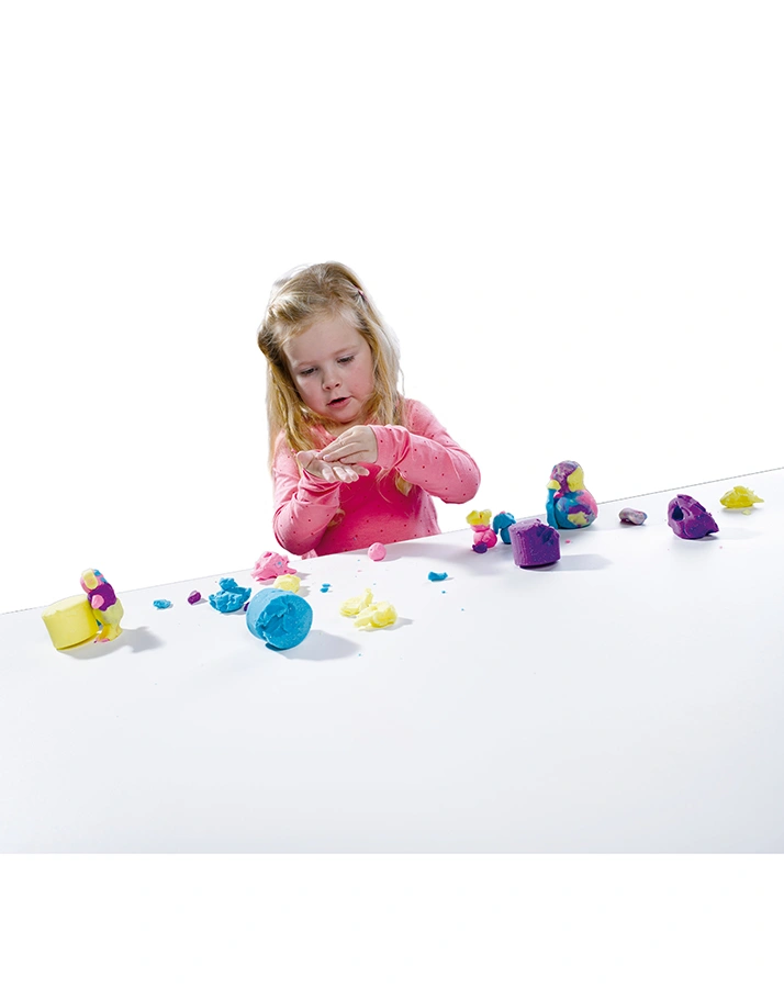 Knete GLITTER CLAY 4 Farben