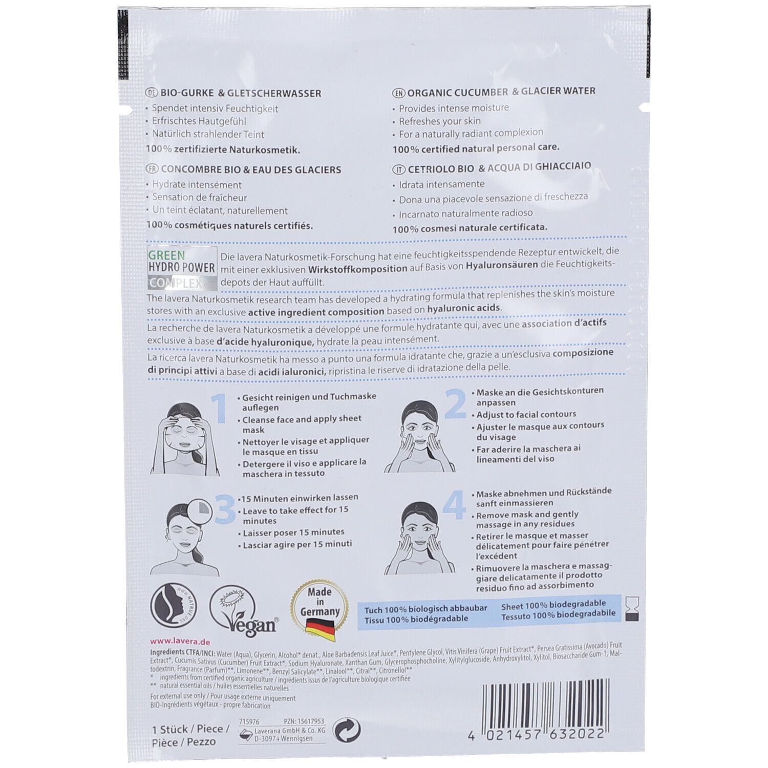 lavera Hydro Tuchmaske