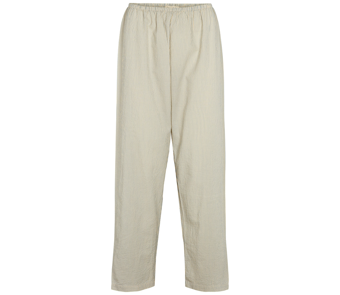 Pajama Set W, Pyjamassæt - Blue Stone Stripe