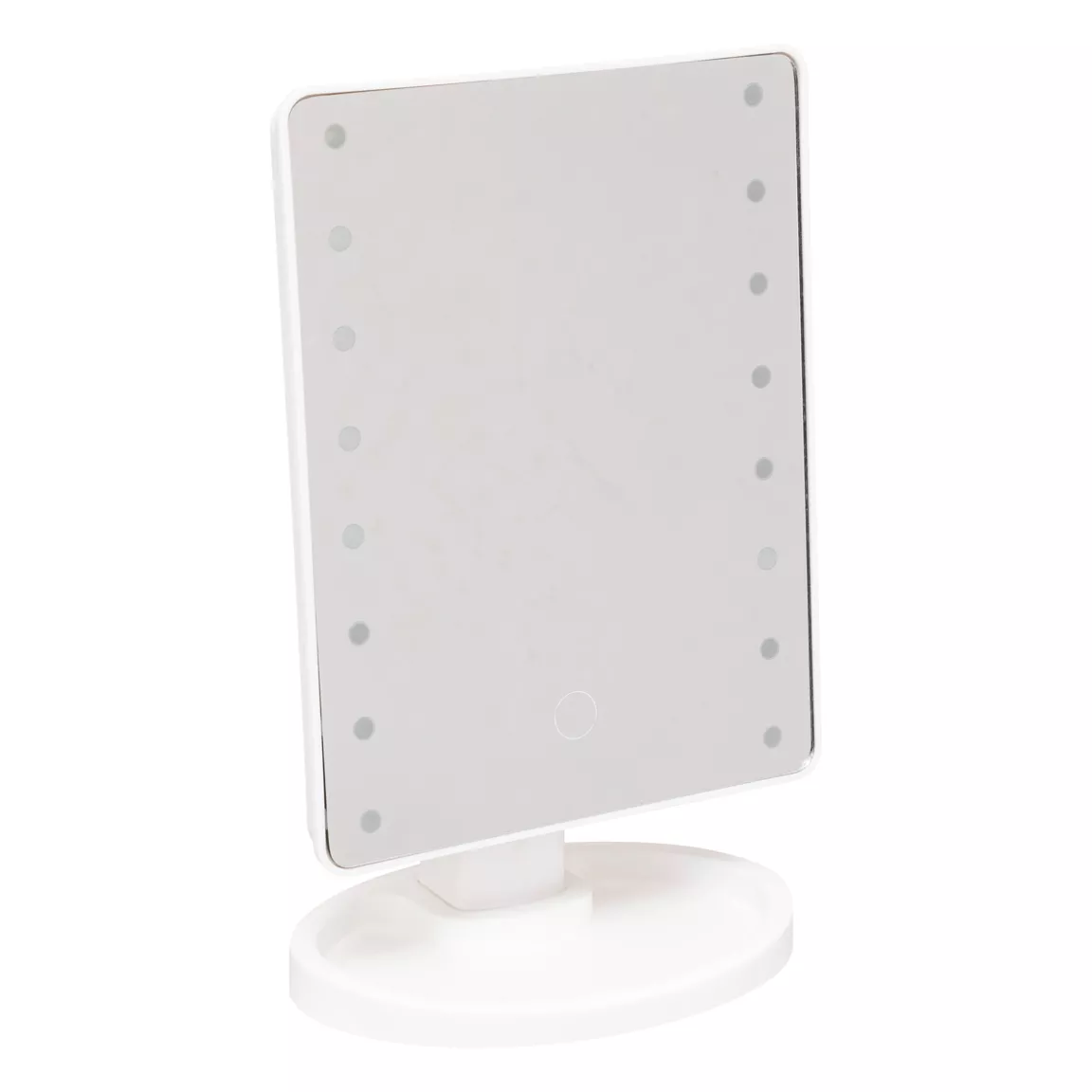 Miroir de salle de bain sur pied lumineux LED (H26 cm) Star