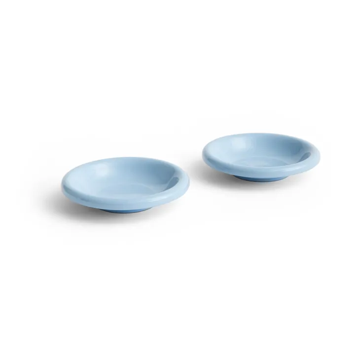 Hay Assiettes creuses en terracotta Barro - Set de 2, Rui Pereira | Bleu ciel
