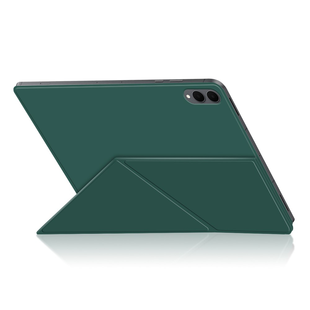 Samsung Galaxy Tab S11 Ultra Smart Cover Origami Flip Case Leder Tasche Schutzhülle Magnetcover - Grün