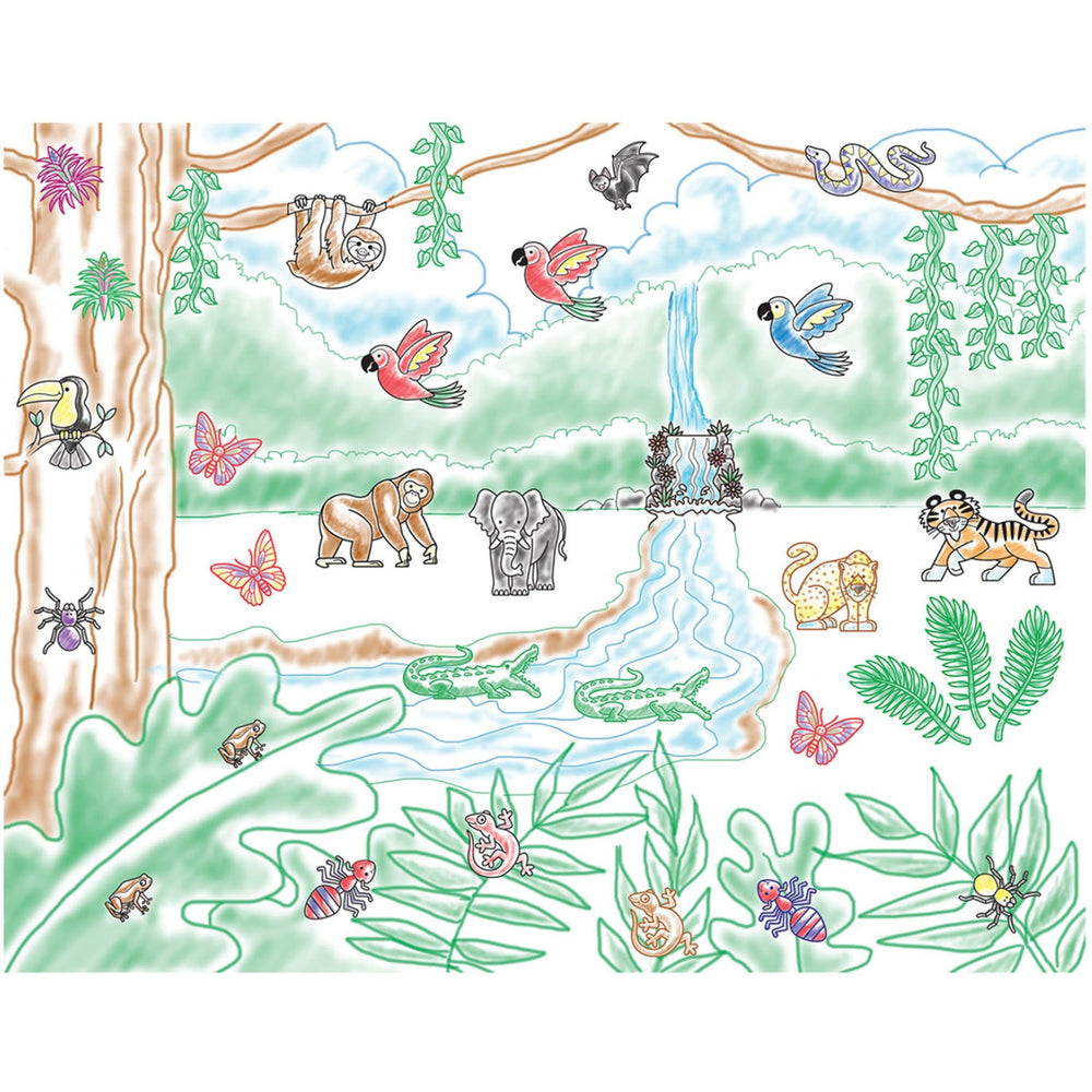 Køb Melissa & Doug Multifarvet Wooden Stamp Set Regnskov
