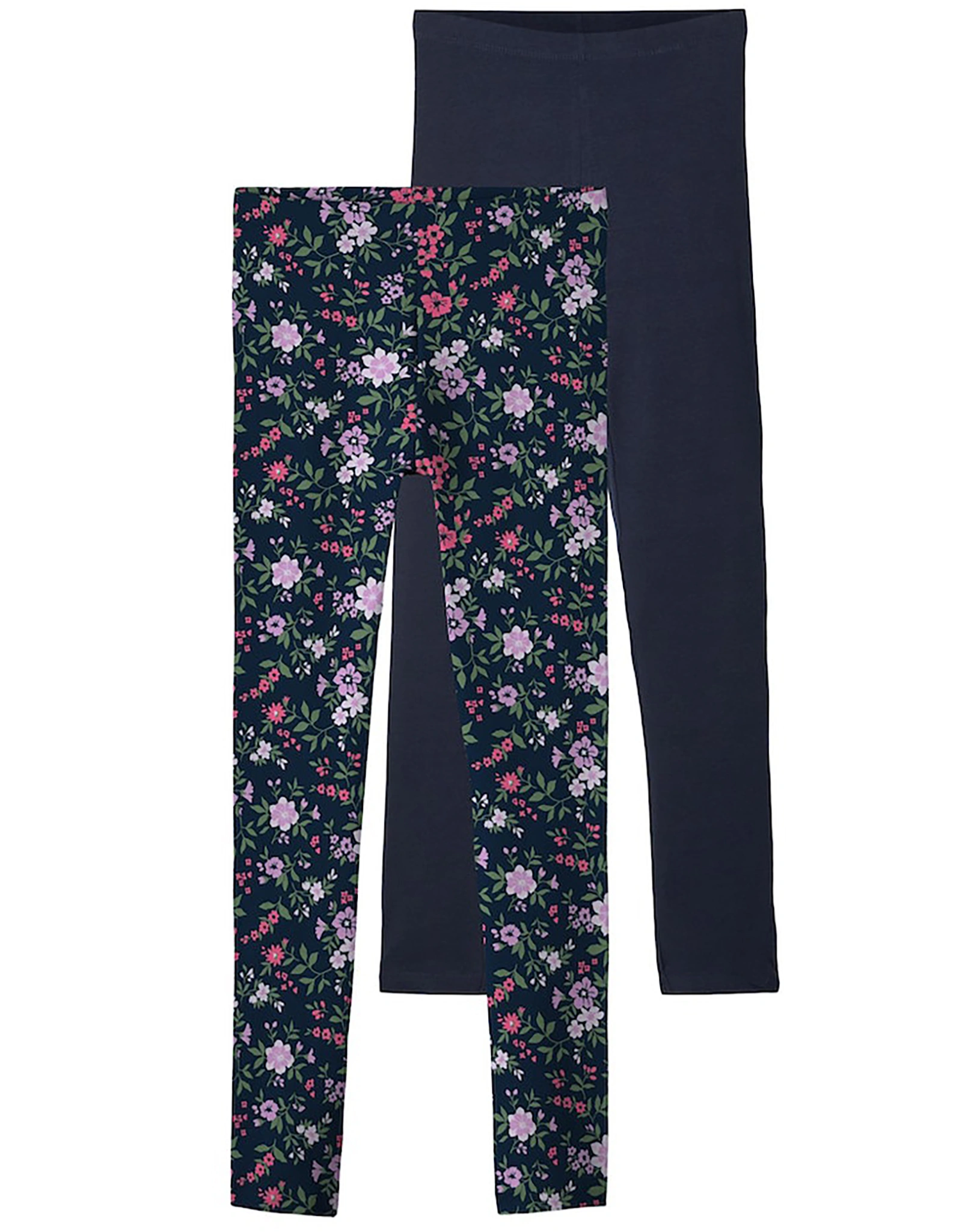 Leggings NKFVIVIAN BLOOMING 2er-Pack in dark sapphire