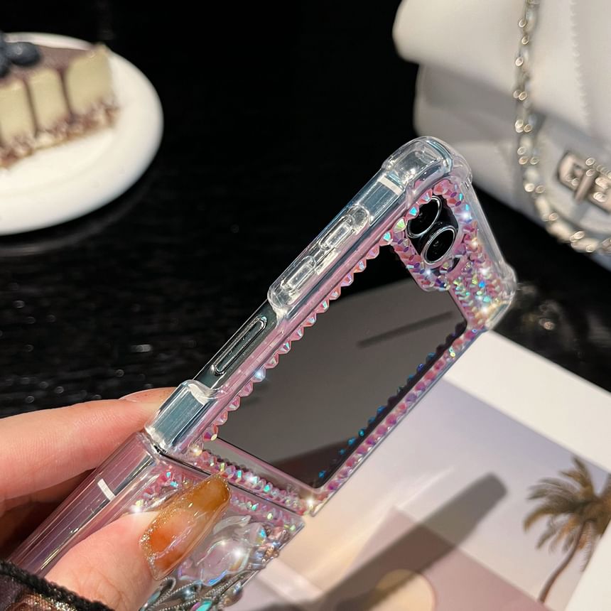 Edgin - Vlinder strass telefoonhoesje - Samsung Flip