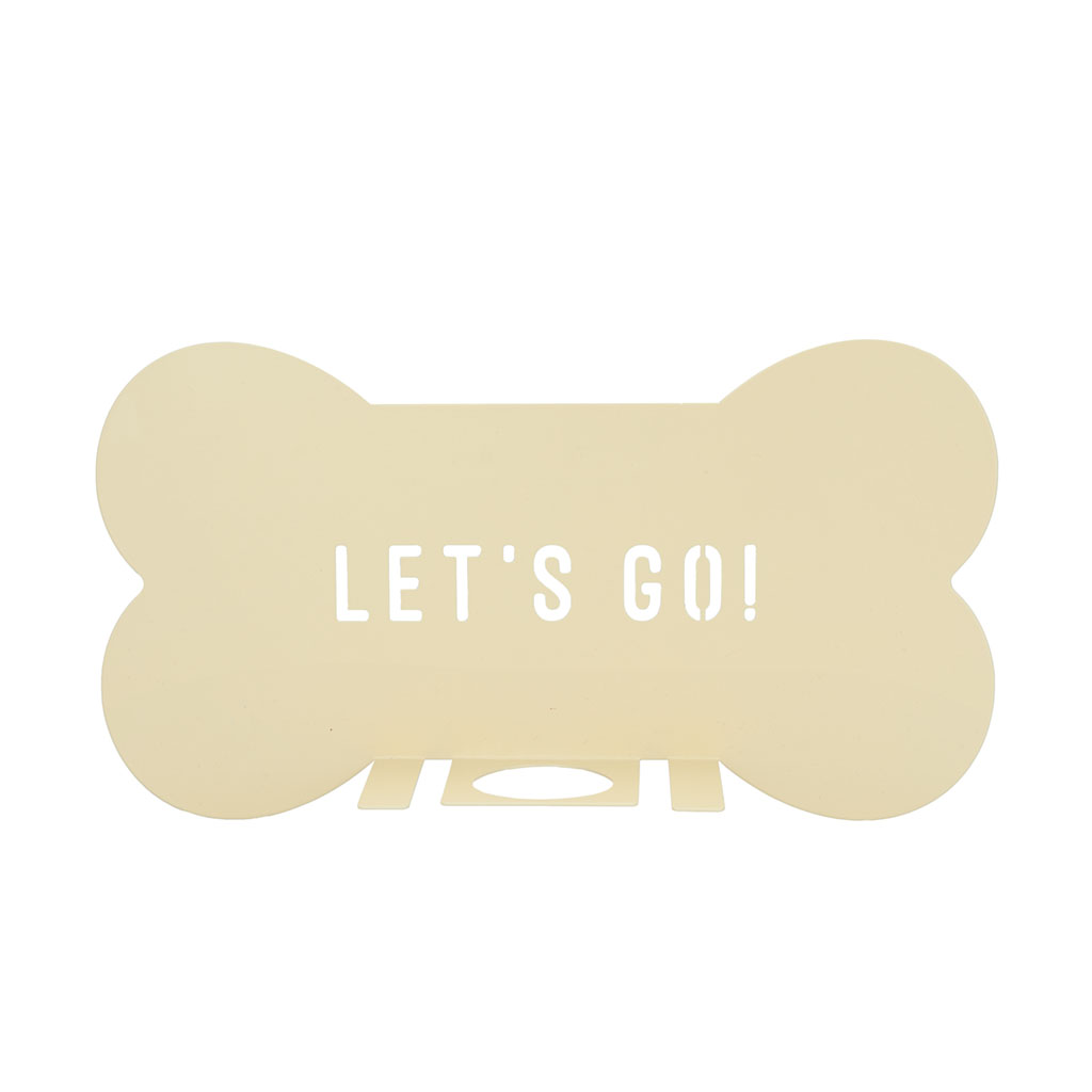 Balvi Organizador de acessórios para animais de estimação Biscoito Creme Cor Metal 38x20 cm
