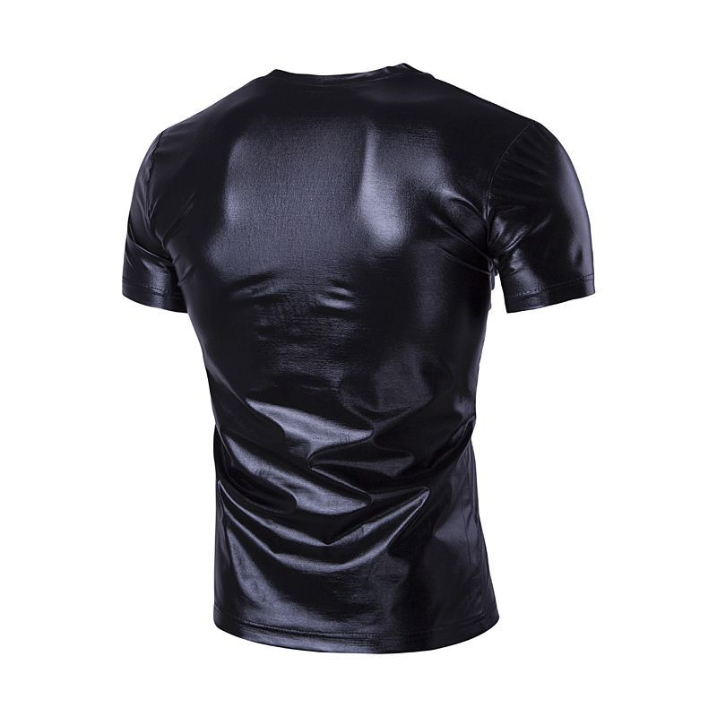 Fireon - Metallic V-hals T-shirt met korte mouwen