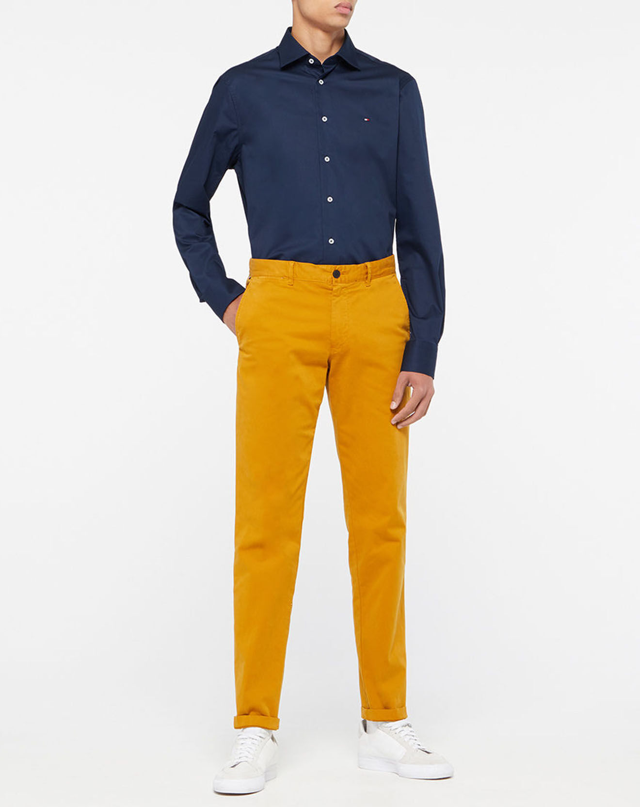 Tommy Hilfiger Chemise Regular en Twill bleu marine