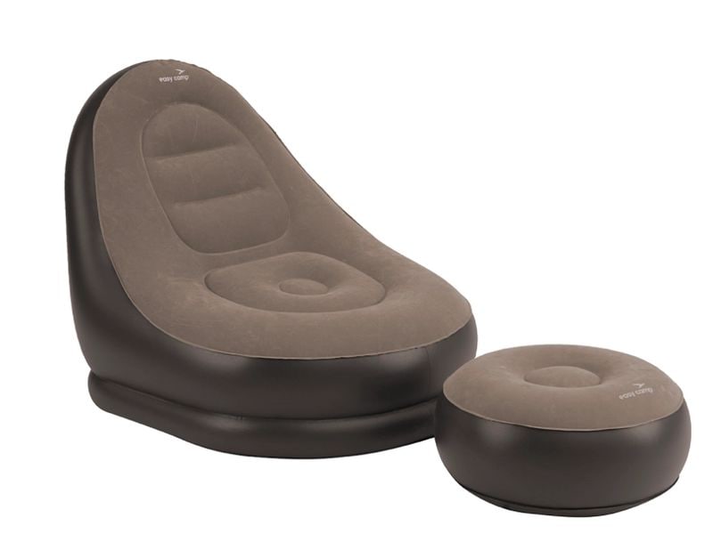 Easy Camp Aufblasbares Möbel-Set Maple Lounge Set Bequemer Loungesessel und Pouf