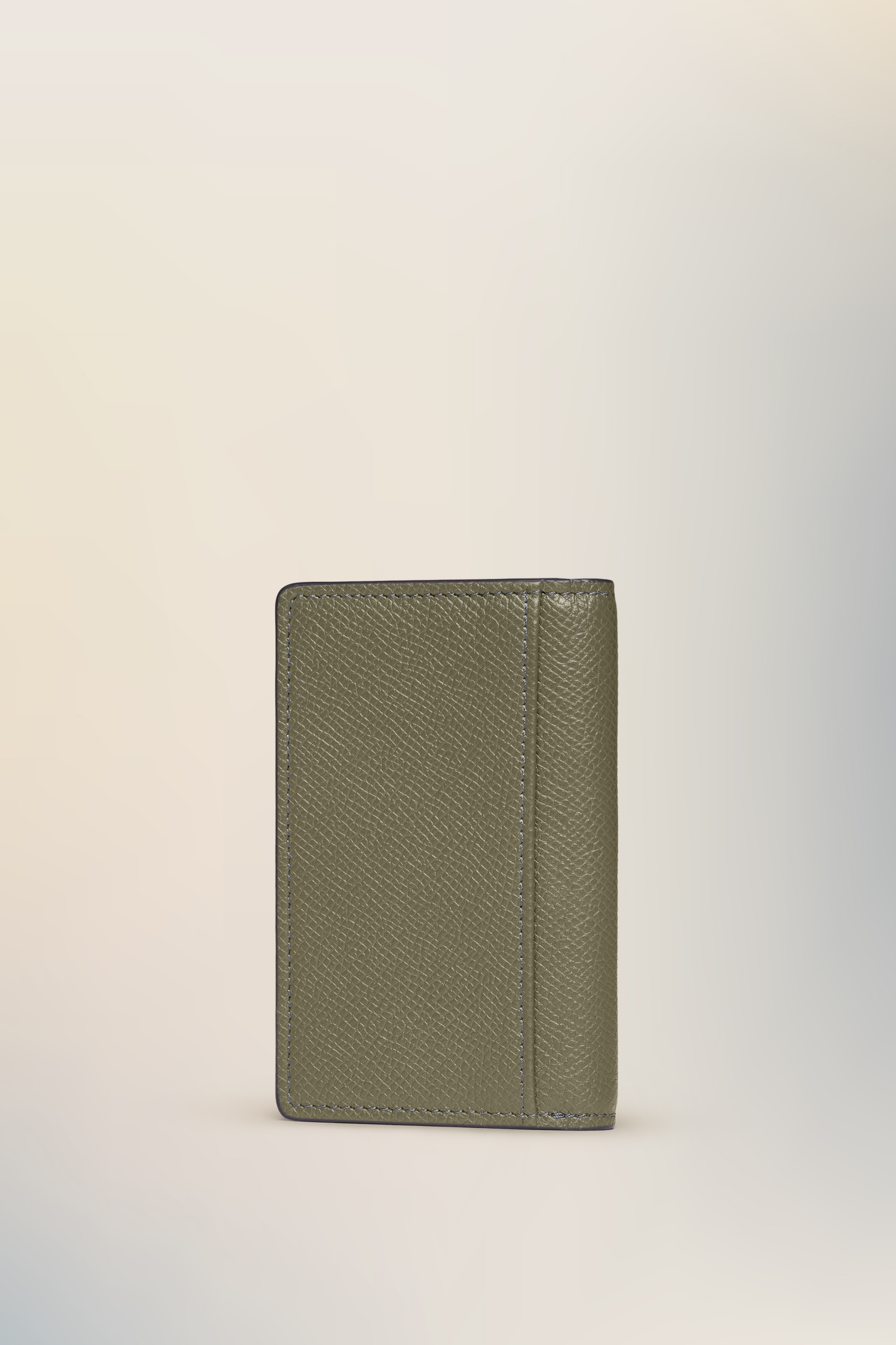 Porte-cartes en cuir jaunes en 100% cuir Kaki