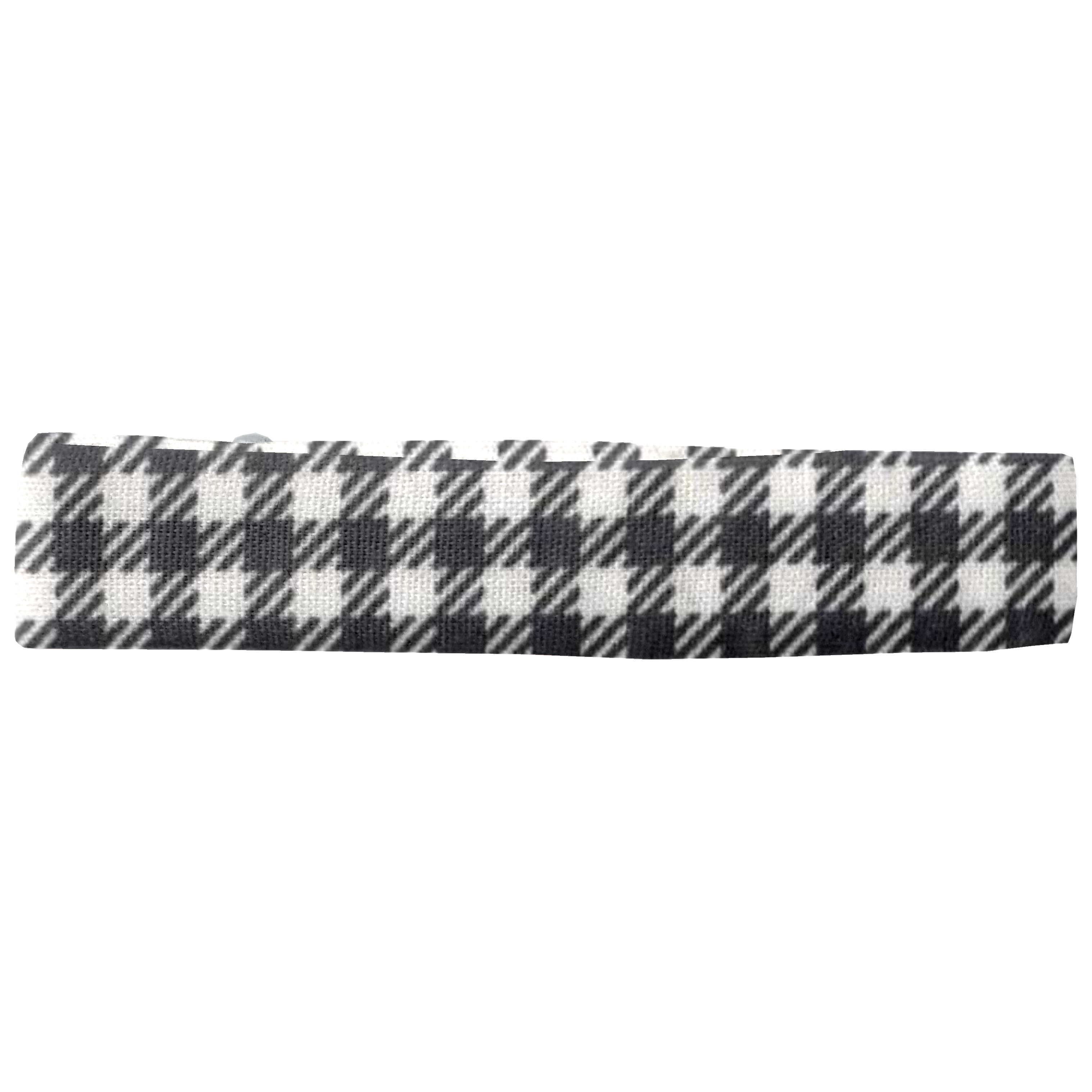 Barrette Croco Tissu Vichy Noir
