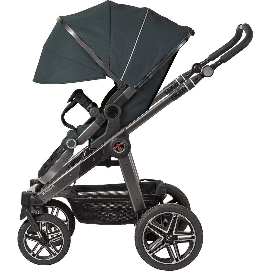 Hartan Kinderwagen Racer GTX Casual Collection racing stars (912) Gestellfarbe platin