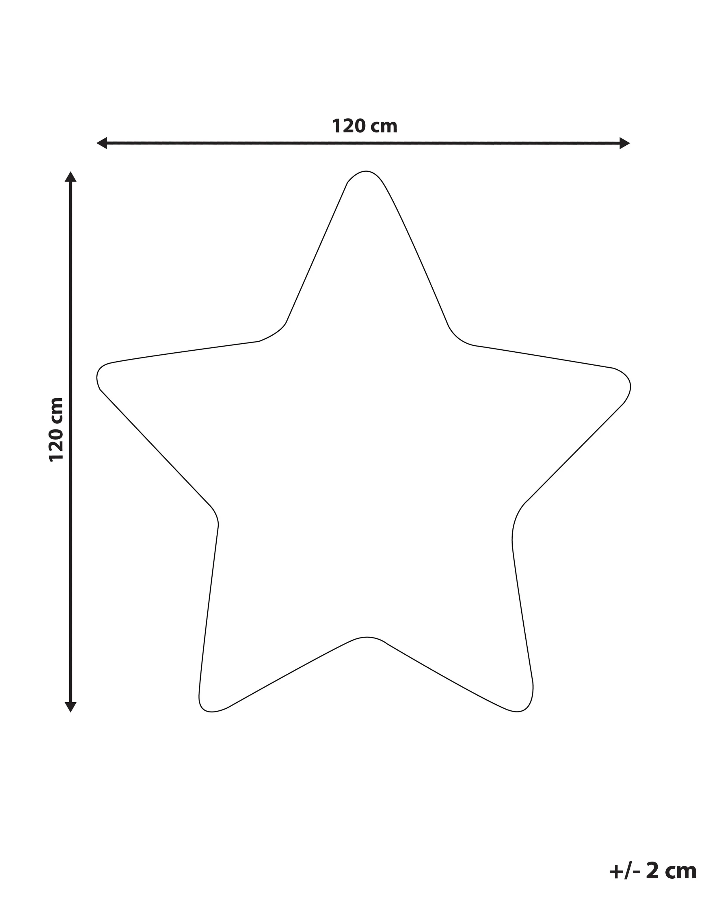 Kindervloerkleed SIRIUS Pastelroze 120 x 120 cm