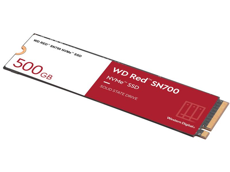 Western Digital SSD WD Red SN700 M.2 2280 NVMe 500 GB Solid-State-Drive für effektives Caching in NAS-Systemen