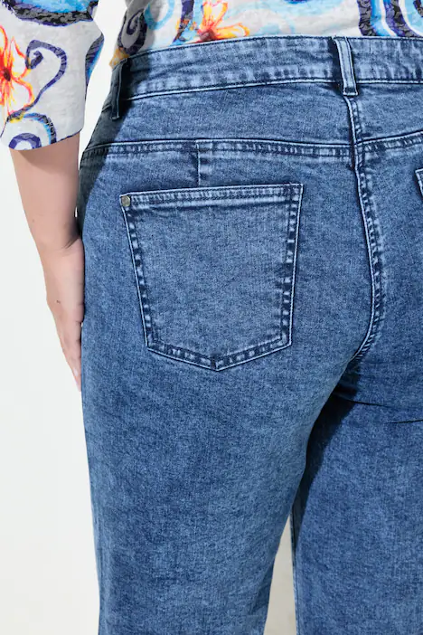 Jeans-Culotte, Wide Legs, 5-Pocket, Moon Wash, blue stone