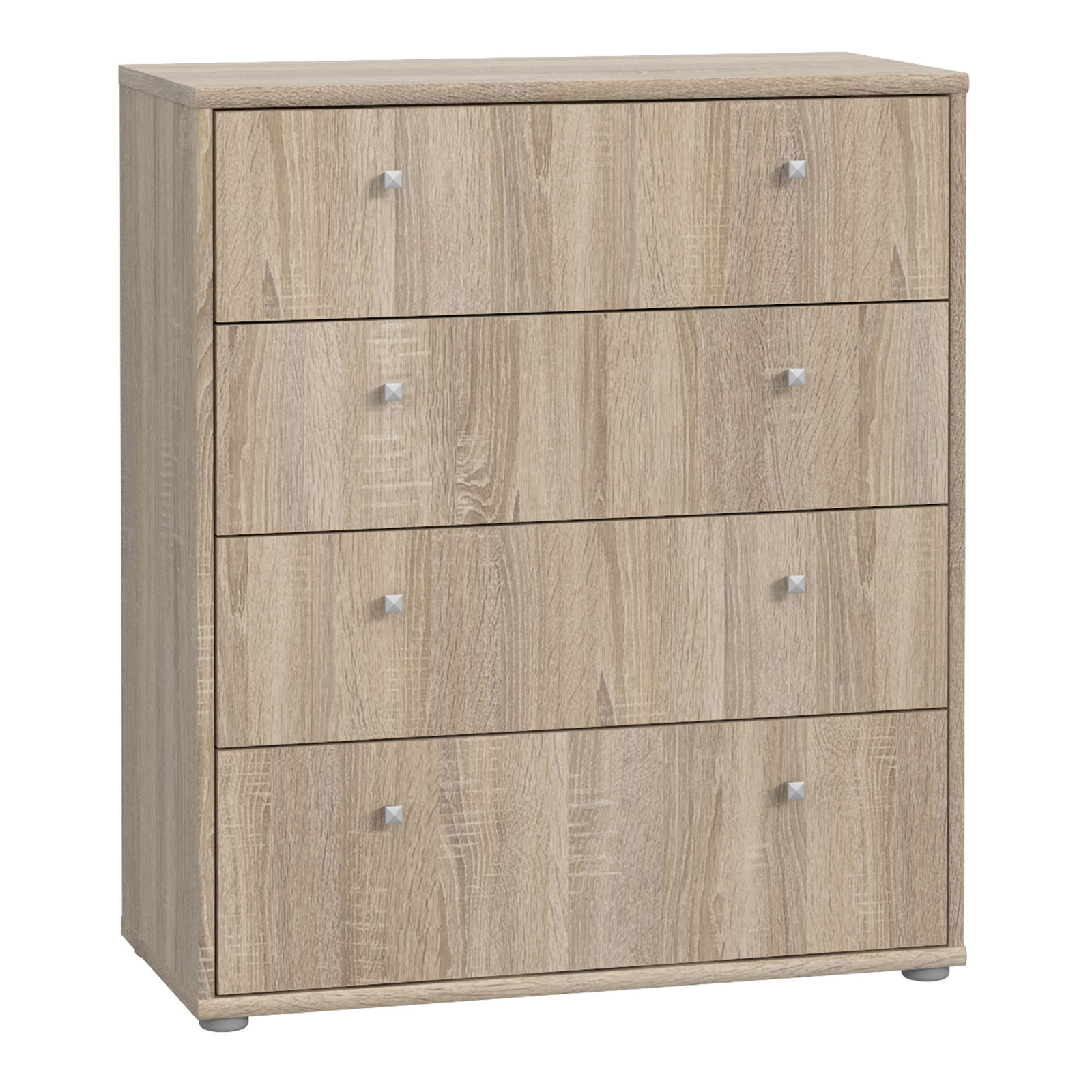 Kommode - Sonoma Eiche - 74 cm breit - vier Schubkästen