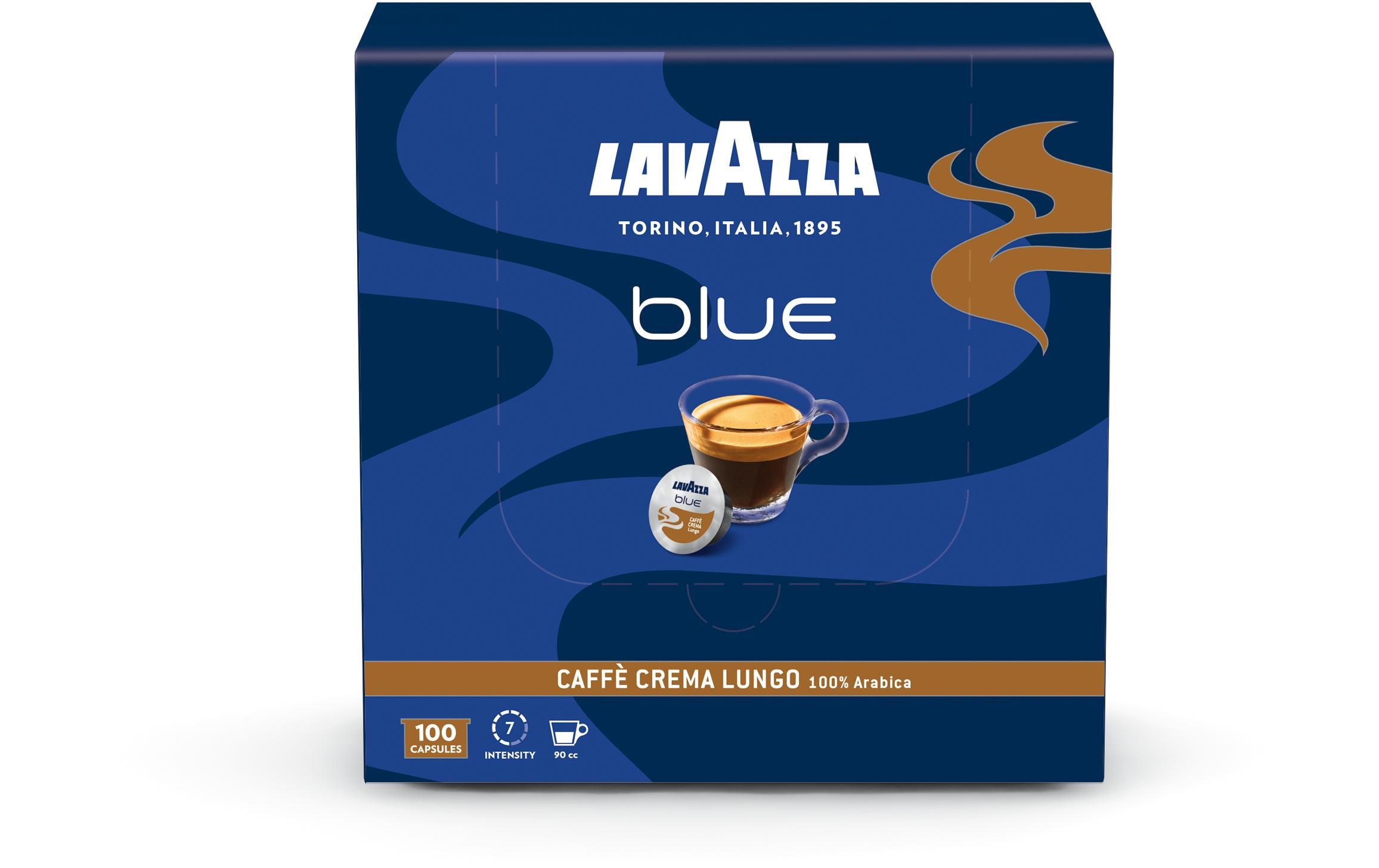 Kaffeekapseln Blue Caffè Crema Lungo 100 StückKaffeekapseln für das «Lavazza Blue» System