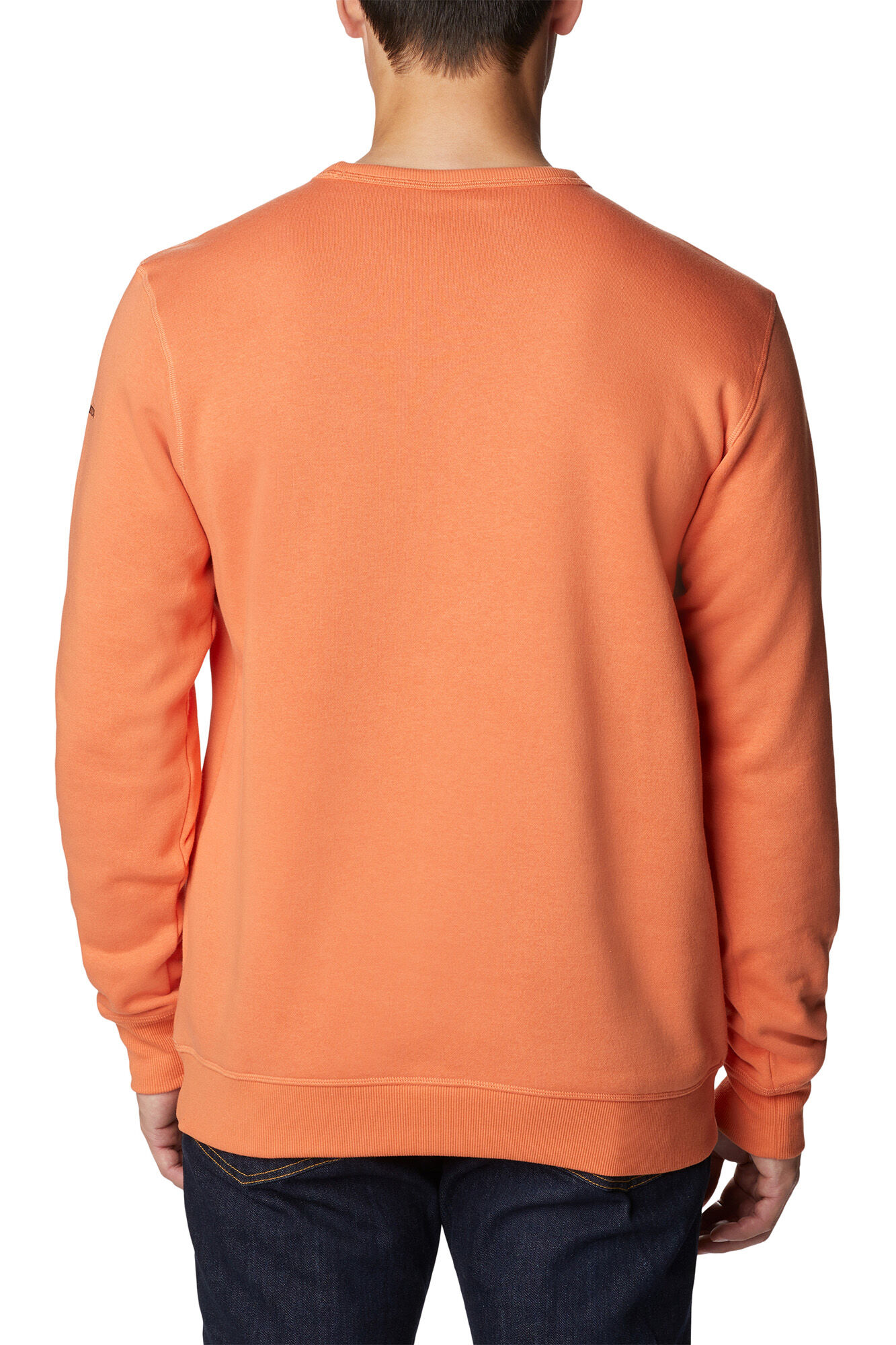 Moletom Columbia™ com gola redonda e logo - Laranja