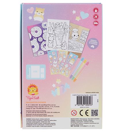Tiger Tribe Farves?t - Pastel Colouring Set - Kawaii Caf?