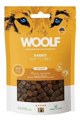 Woolf Soft Cubes - Rabbit - 100 g.