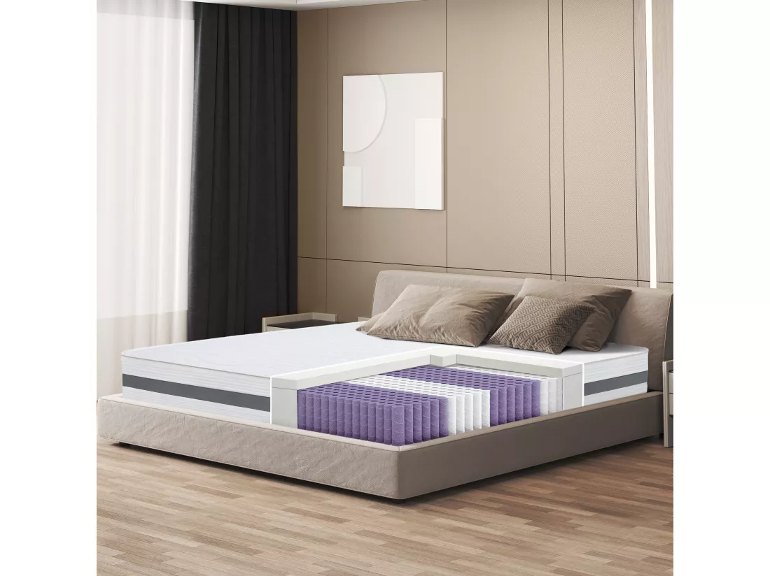 Matelas 120 x 190 à ressorts ensachés | Hauteur 20 cm