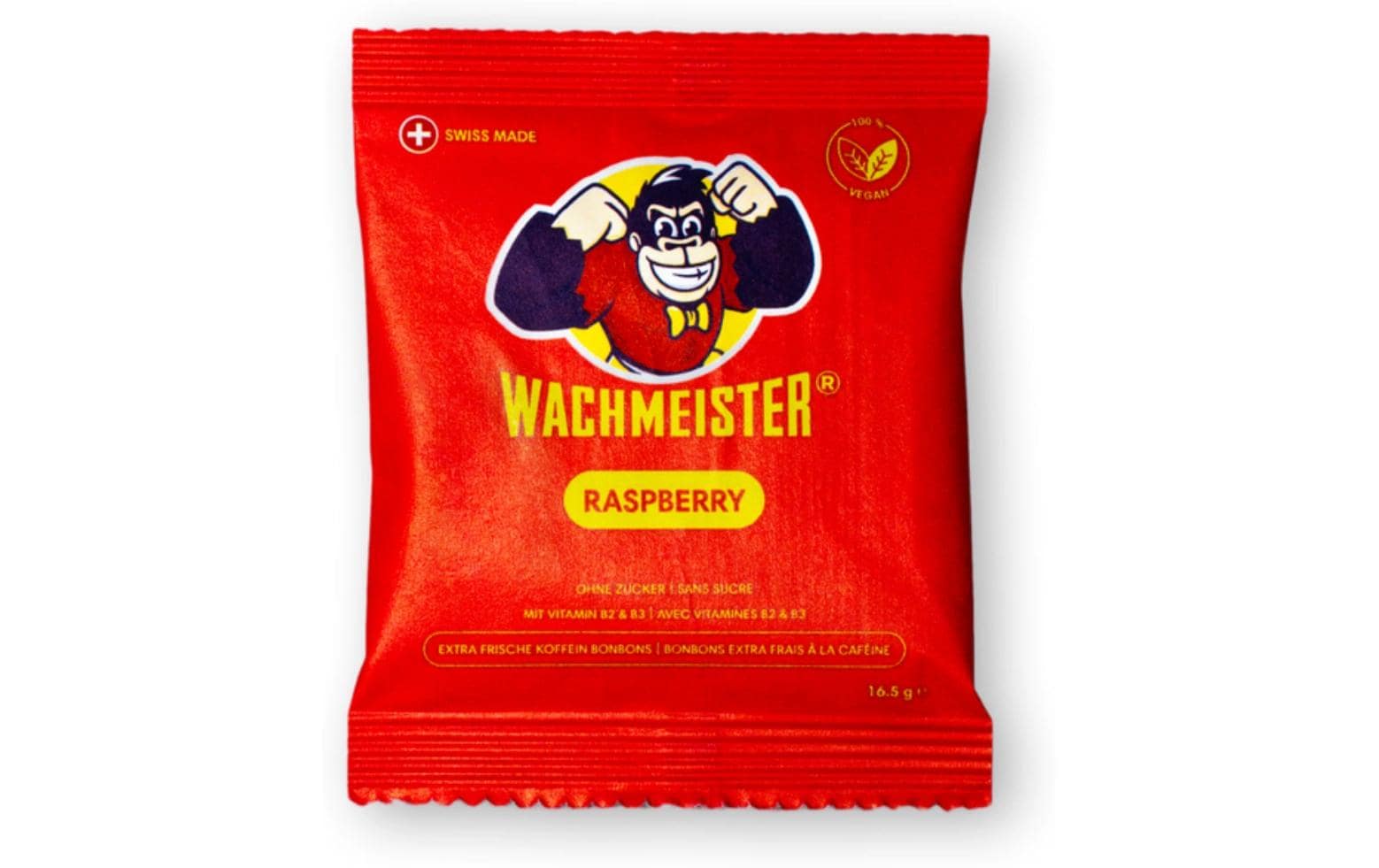 Koffein Bonbons Himbeere 16.5 gFruchtiger Himbeergeschmack mit dem Extra-Kick Koffein
