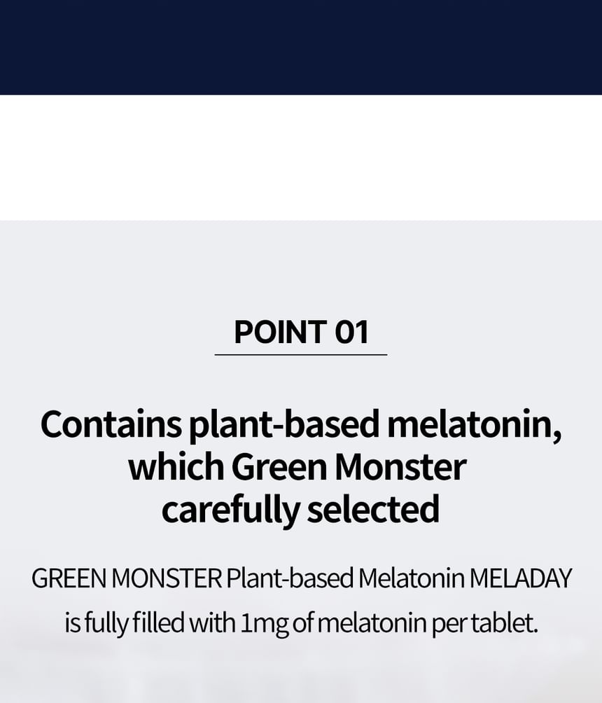 GREEN MONSTER - Plantaardige melatonine Meladay