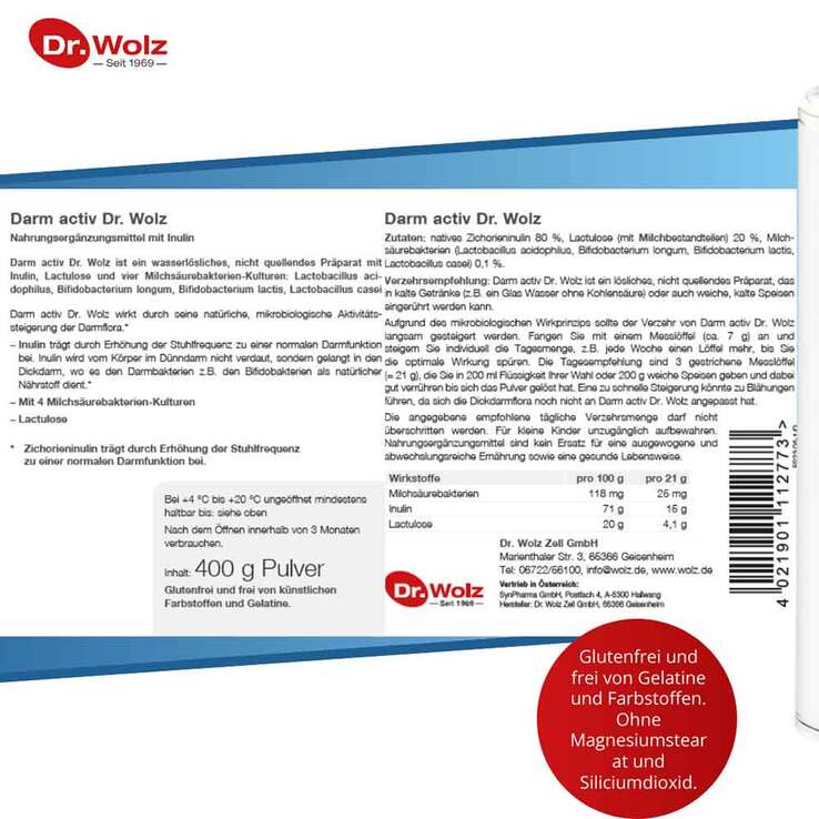 Darm Activ Dr. Wolz Pulver, 400 g
