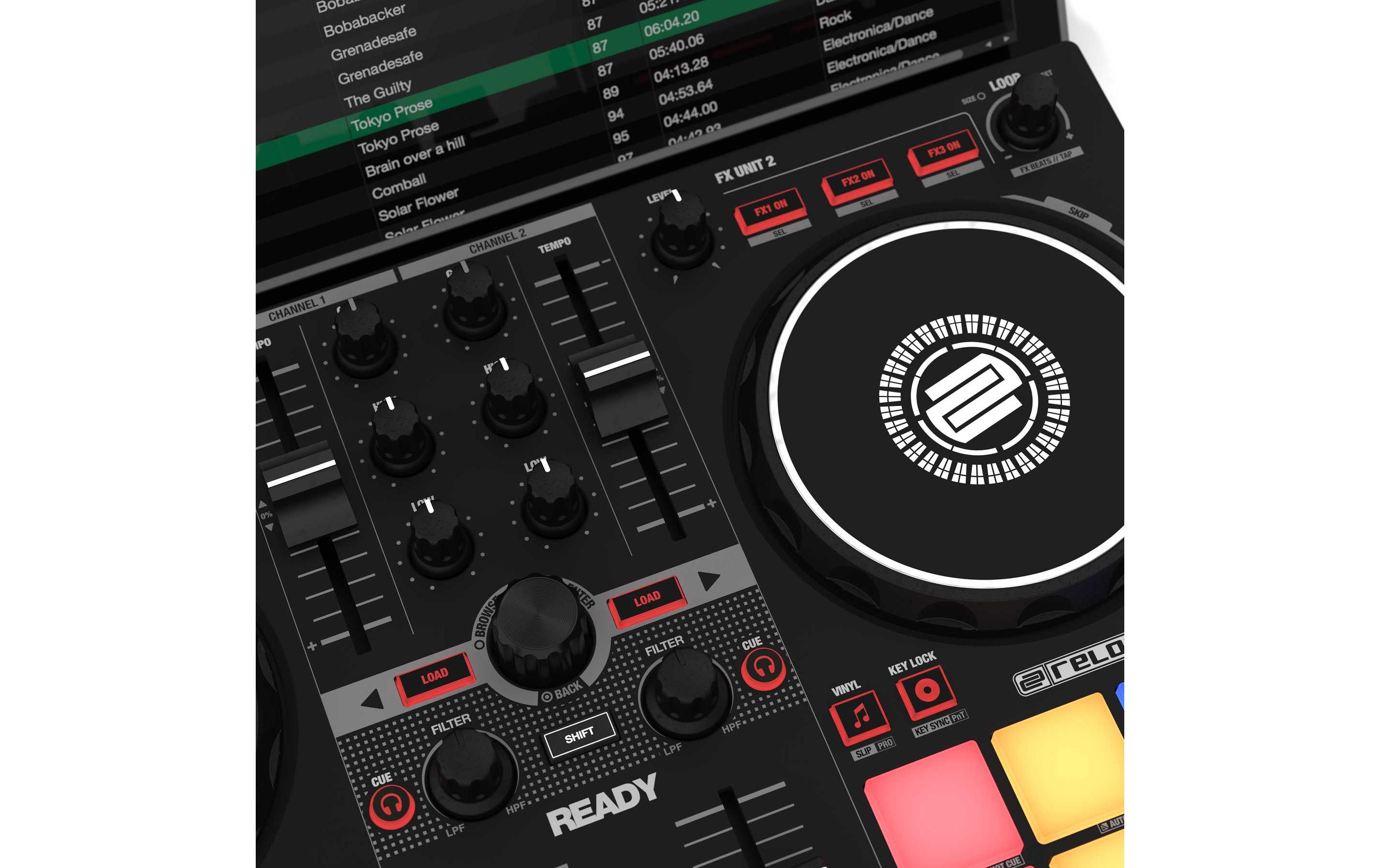 DJ-Controller Ready<br>Kleine Grösse, grosse Möglichkeiten