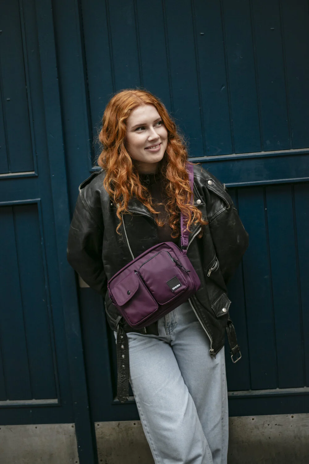 Kintobe  Miles crossbody taske - Deep Aubergine