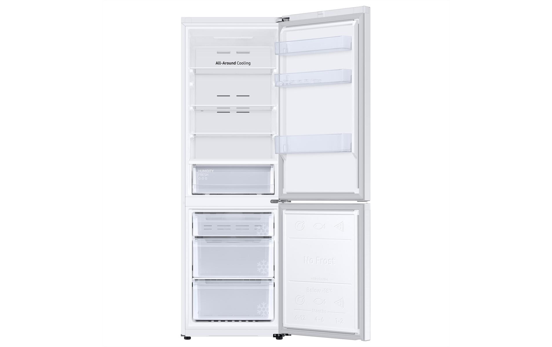 Kühl-Gefrierkombination RB34C600DWW/WS Rechts<br>Freistehendes Kombigerät mit Kühlschrank oben und Gefrierschrank unten
